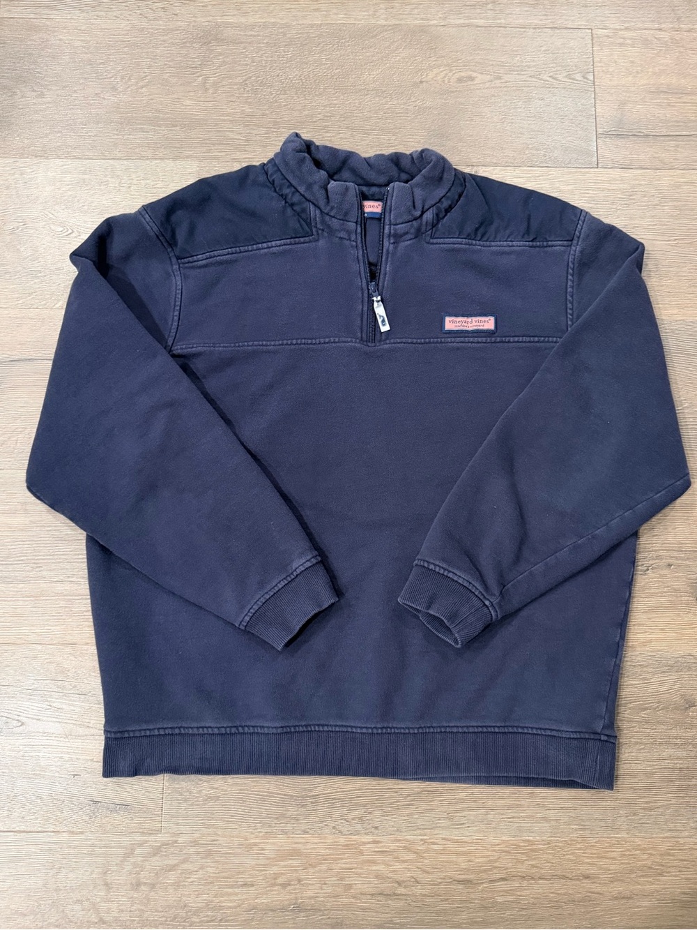 Vineyard Vines Quarter Zip Navy Blue Sweatshirt Pull Over Women
